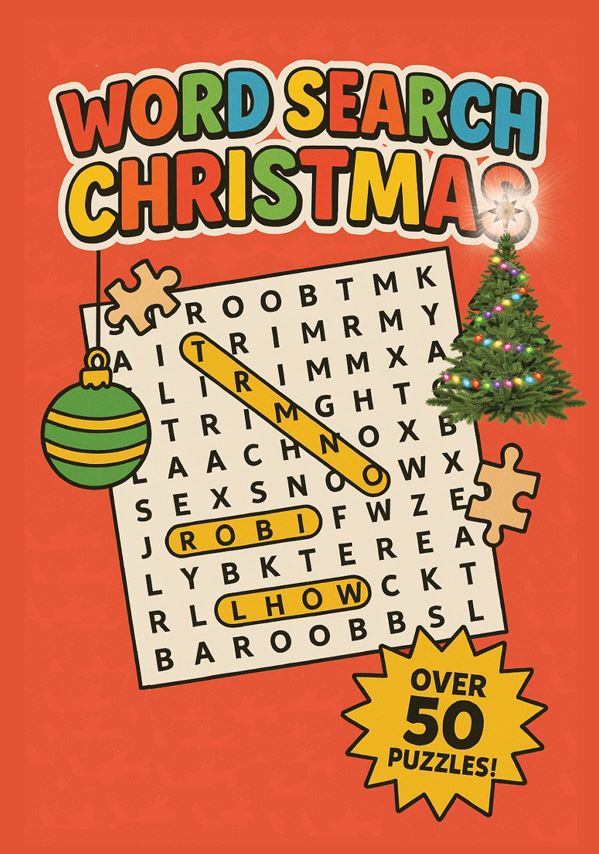 Christmas Wordsearch: Over 50 Easy-to-Read Christmas Wordsearch Puzzles | 6x9 Inches, 110 Pages cover